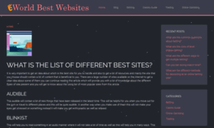 Worldbestwebsites.com thumbnail