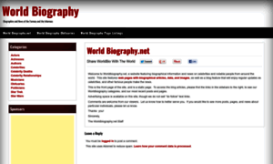 Worldbiography.net thumbnail