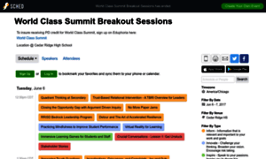 Worldclasssummitbreakoutses2017.sched.com thumbnail