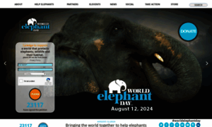 Worldelephantday.org thumbnail