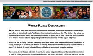 Worldfamilydeclaration.org thumbnail