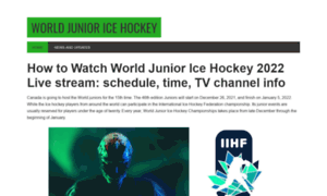 Worldjunioricehockey.com thumbnail