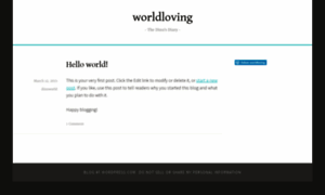 Worldloving.wordpress.com thumbnail