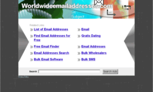 Worldwideemailaddresses.com thumbnail