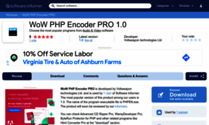 Wow-php-encoder-pro.software.informer.com thumbnail