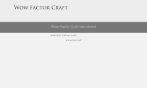 Wowfactorcraft.co.uk thumbnail