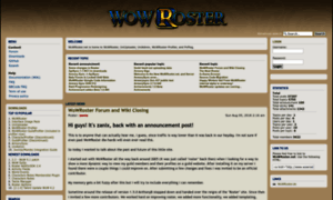 Wowroster.net thumbnail