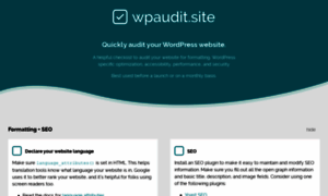 Wpaudit.site thumbnail