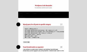 Wpcodereminder.wordpress.com thumbnail