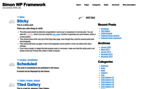 Wpframework.simonwebdesign.com thumbnail