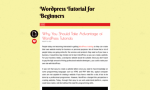 Wptutorialforbeginners.wordpress.com thumbnail