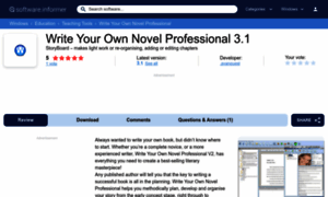 Write-your-own-novel-professional.software.informer.com thumbnail