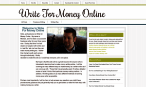 Writeformoneyonline.com thumbnail