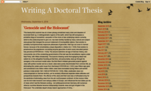 Writing-a-doctoral-thesis.blogspot.com thumbnail
