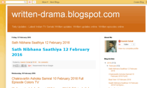 Written-drama.blogspot.com thumbnail