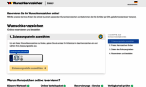 Wunschkennzeichen-reservierung.de thumbnail