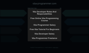 Ww1.vba-programmer.com thumbnail