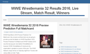 Wwewrestlemania32results2016.com thumbnail