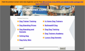 Www-dogtrainer.com thumbnail