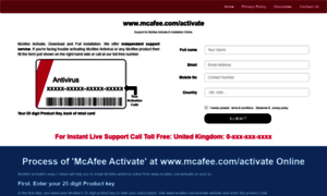 Wwwmcafeecomactivate.co.uk thumbnail