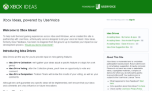Xbox.uservoice.com thumbnail