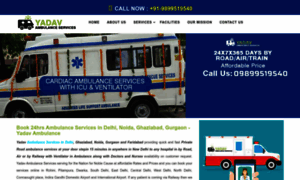 Yadavambulanceservicesdelhi.com thumbnail