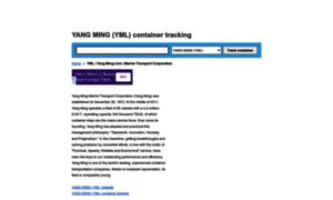 yang ming container tracking