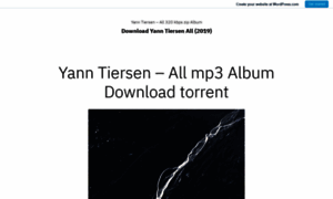 Yanntiersenallalbummp3.wordpress.com thumbnail