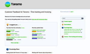 Yanomo.uservoice.com thumbnail