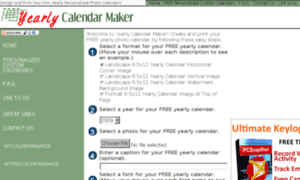 Yearlycalendarmaker.net thumbnail