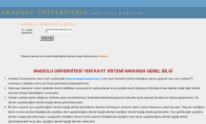 Yenikayit.anadolu.edu.tr thumbnail