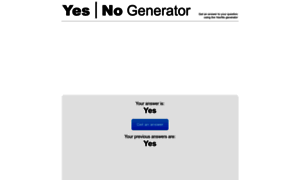 Yesnogenerator.com thumbnail