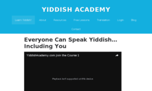 Yiddishacademy.com thumbnail