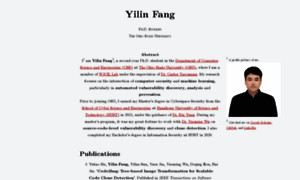 Yilinfang.github.io thumbnail