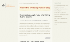 Youbetheweddingplanner.com thumbnail