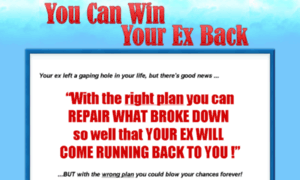 Youcanwinyourexback.com thumbnail