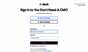 Youdontneedacmo.slack.com thumbnail