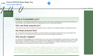 Yougotmath.com thumbnail