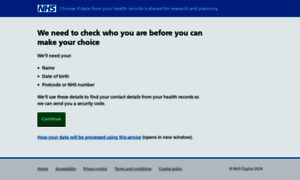 Your-data-matters.service.nhs.uk thumbnail