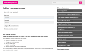 Youraccount.salford.gov.uk thumbnail