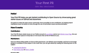 Yourfirstpr.github.io thumbnail
