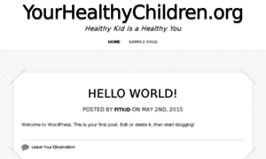Yourhealthychildren.org thumbnail