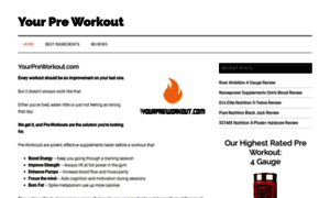 Yourpreworkout.com thumbnail