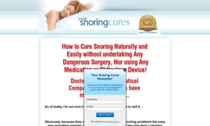 Yoursnoringcures.com thumbnail