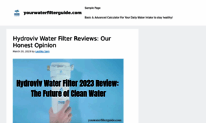 Yourwaterfilterguide.com thumbnail