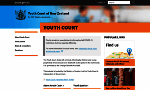 Youthcourt.govt.nz thumbnail