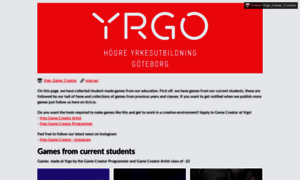 Yrgo-game-creator.itch.io thumbnail