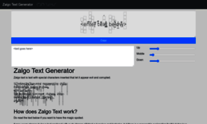Zalgo-text-generator.textsmilies.com thumbnail