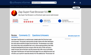 Zap-super-fast-browser.software.informer.com thumbnail