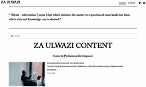 Zaulwazi.co.za thumbnail